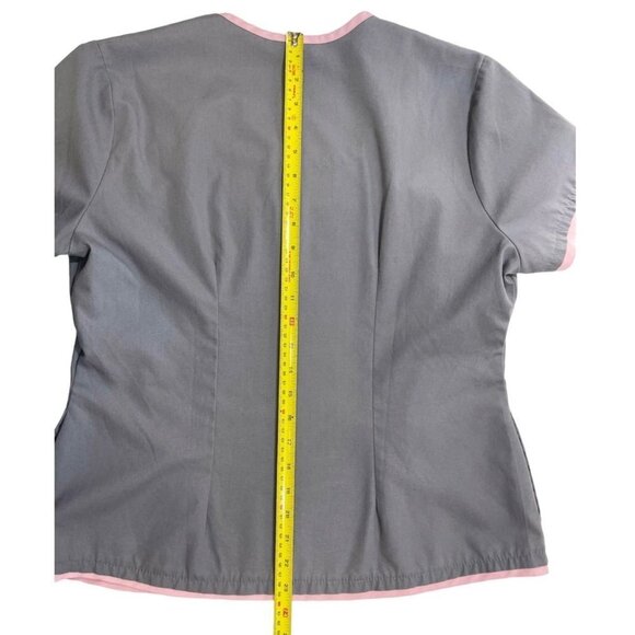 URBANE SCRUBS Short Sleeve Scrub Top Medium (41"42") Grey Nurse Uniforms Medical - Picture 10 of 12